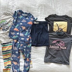 Boy 4T bundle - pajamas, shirts, short
